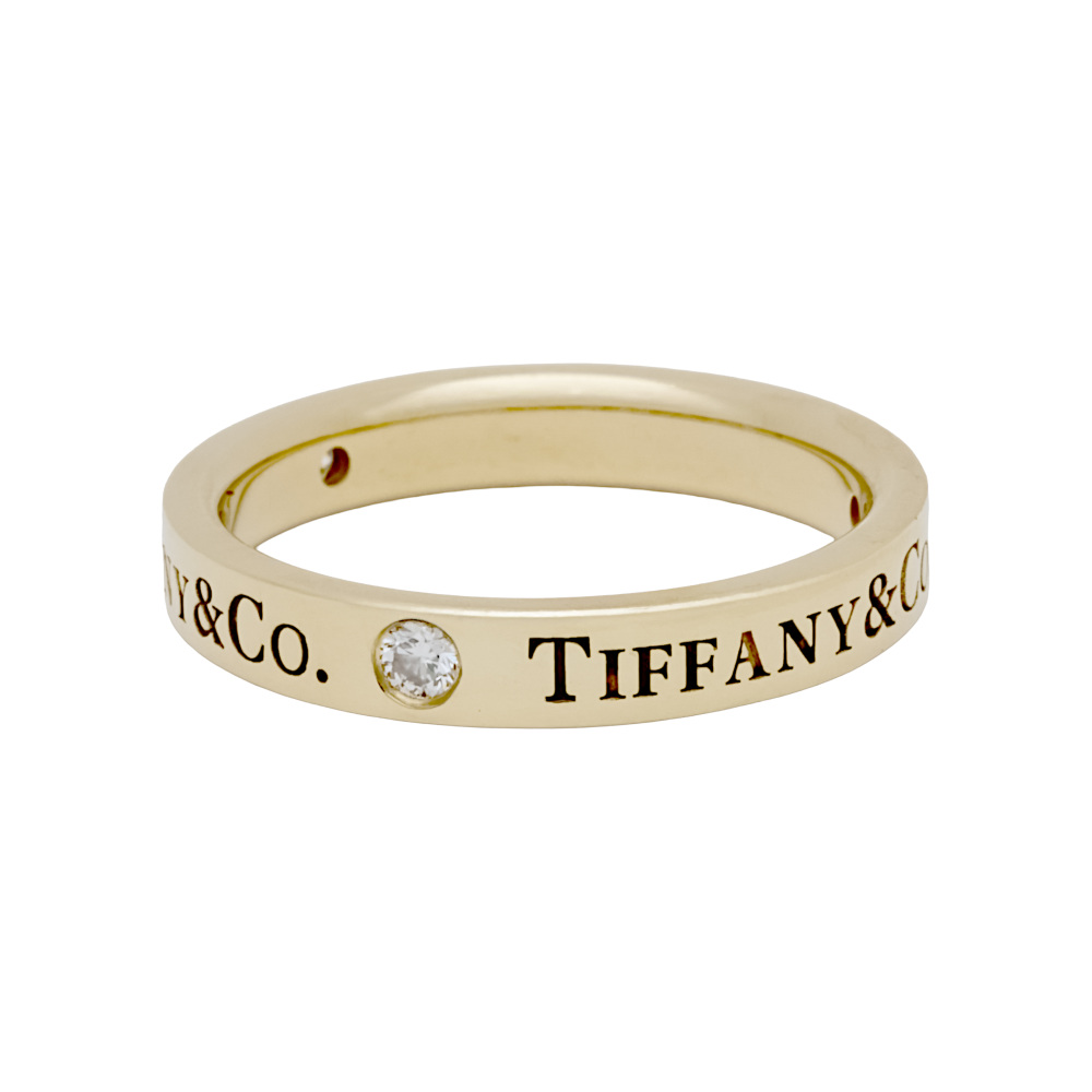 Tiffany & Co. Tiffany K18 Yellow Gold Ring Diamond