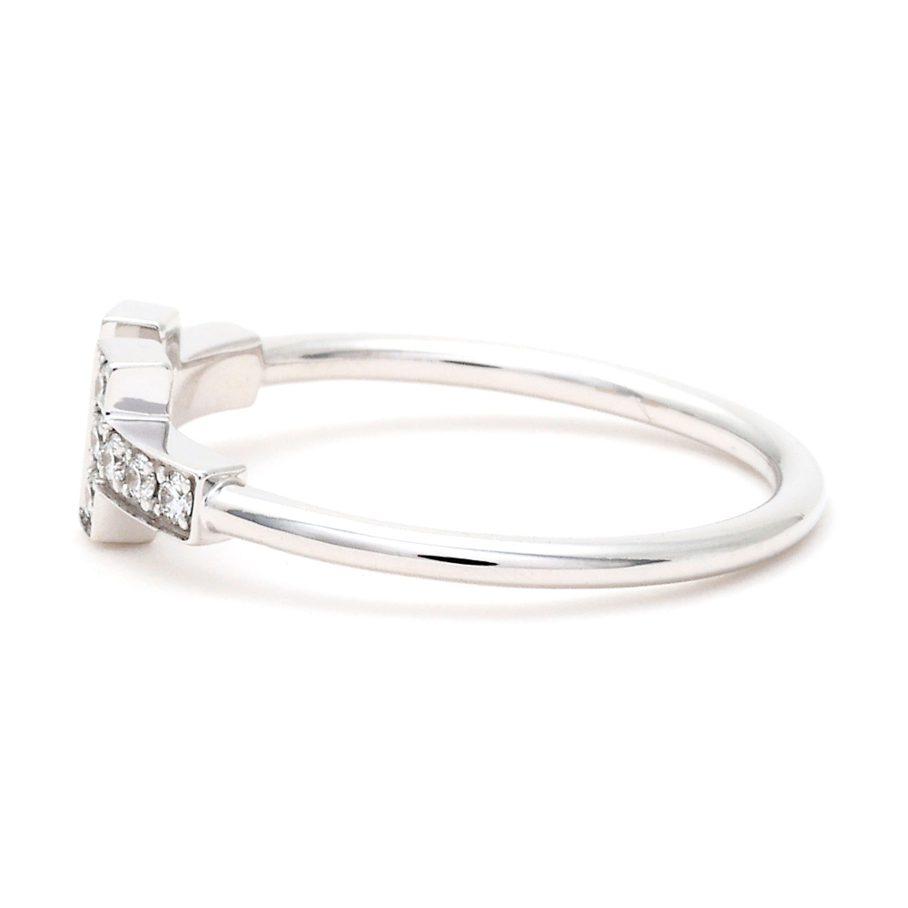 Tiffany & Co. Tiffany T Diamond Wire Ring 18K White Gold 60147242