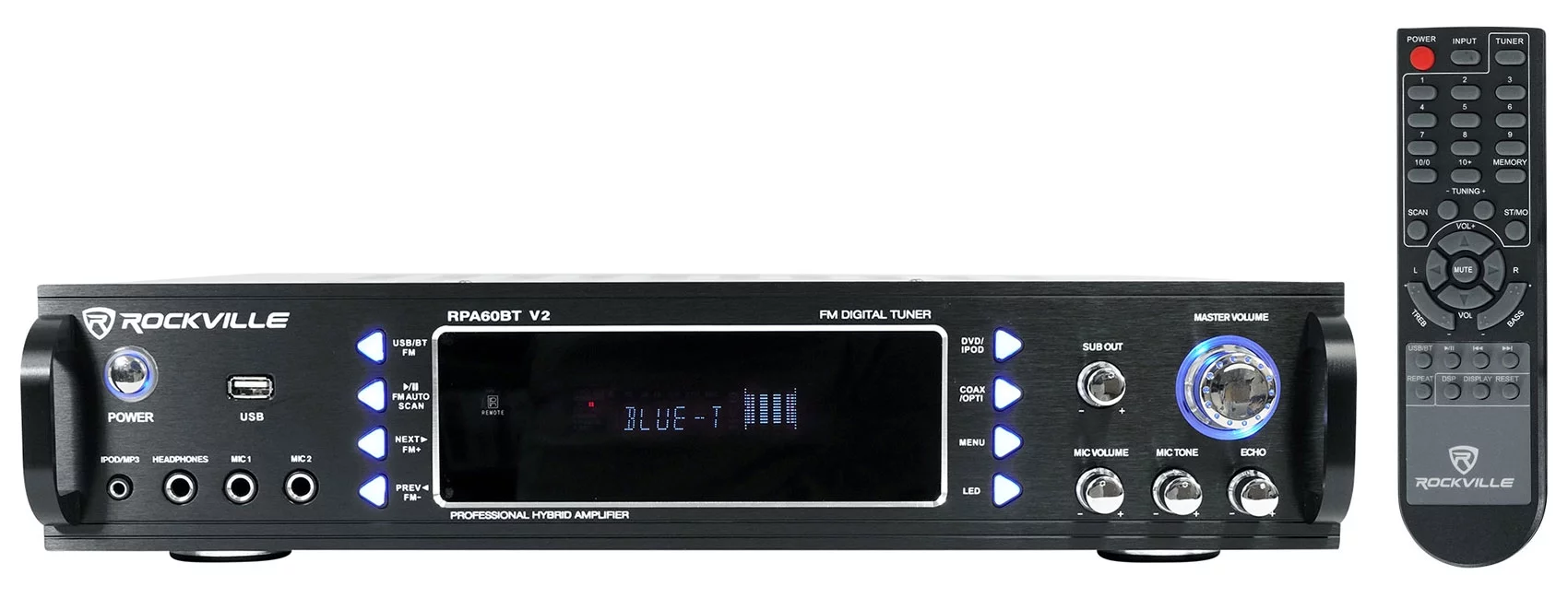 Rockville RPA60BT Receiver+(2) 6.5
