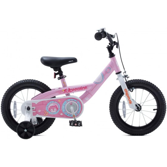 Chipmunk Boys Girls Kids Bike Submarine Steel Cycle 3-9 Years 12 14 16 18 Inch Bike Training Wheels Kickstand Blue Yelleow Pink Child’s Bicycle