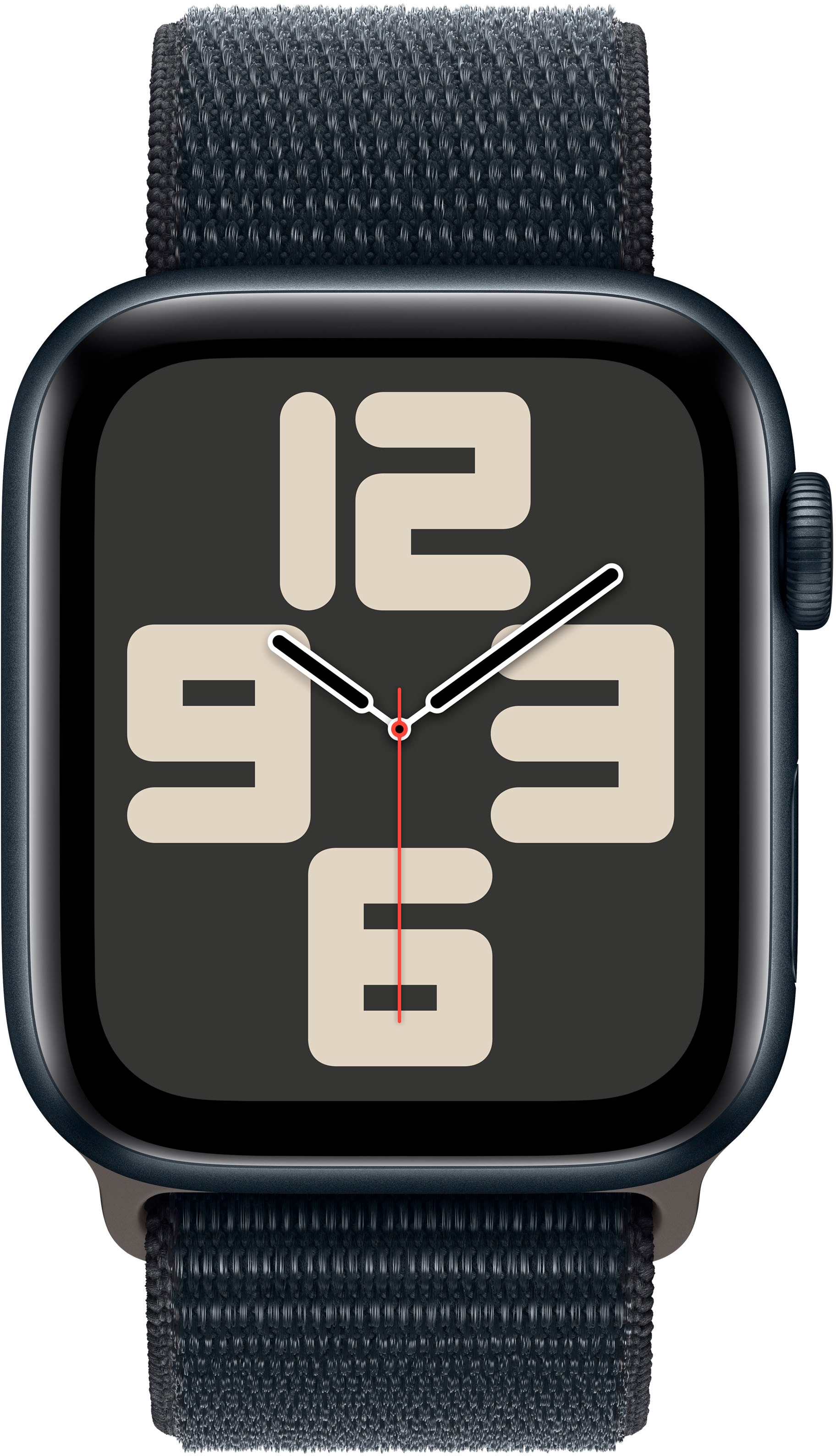 Apple Watch SE 2nd Generation (GPS + Cellular) 44mm Midnight Aluminum Case with Midnight Sport Loop - Midnight