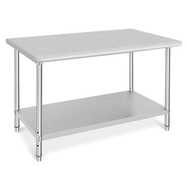 Stainless Steel Table for Prep and Work 48 x 30 x 35 Inch