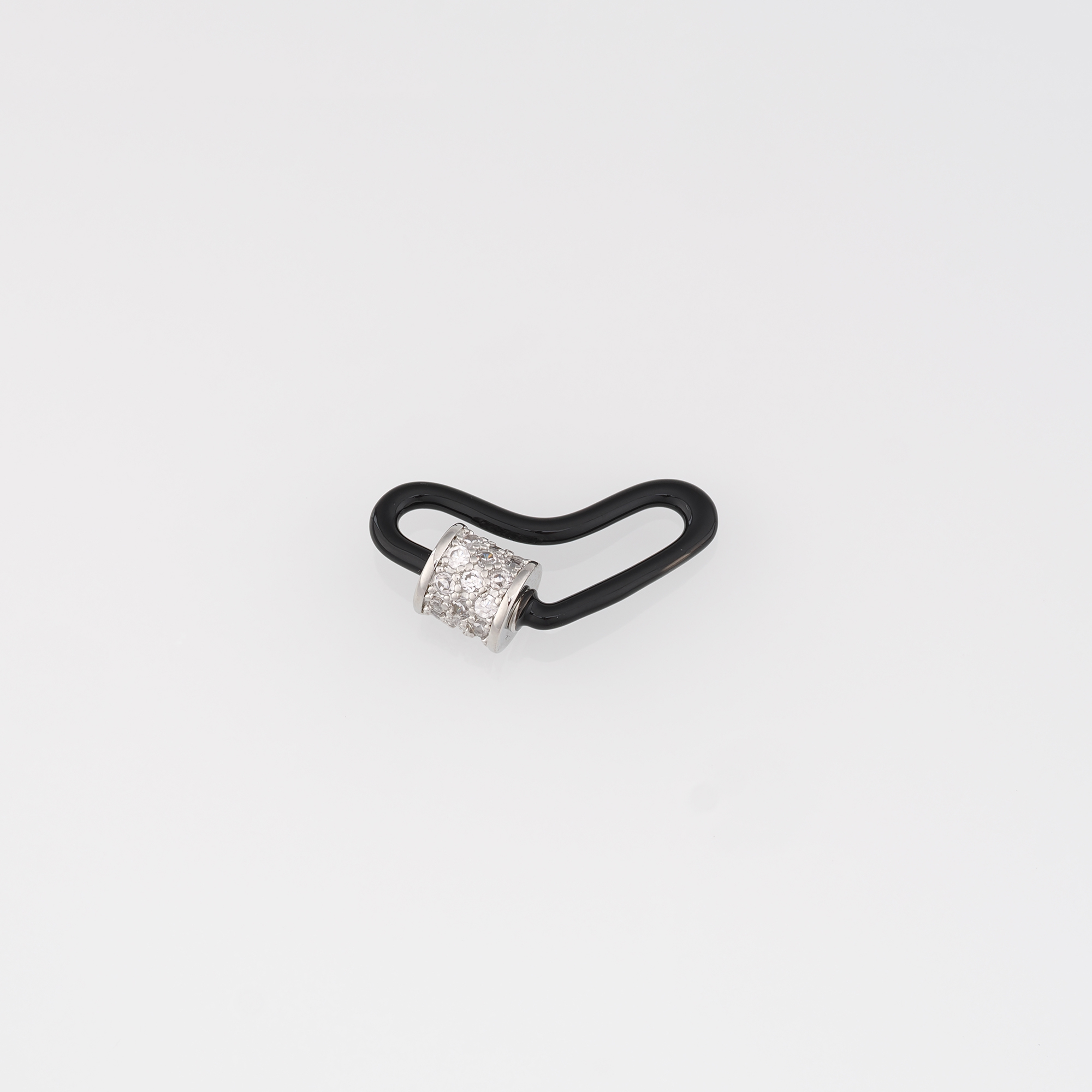 18K Gold Filled Heart Carabiner Clips,Heart Screw Clasp Lock for DIY Jewelry Finding Necklace Bracelet