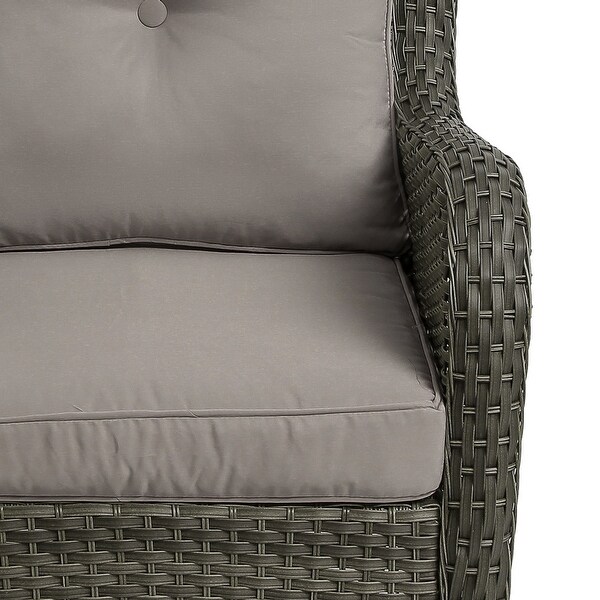 Patio Rattan Chairs Swivel Rocker