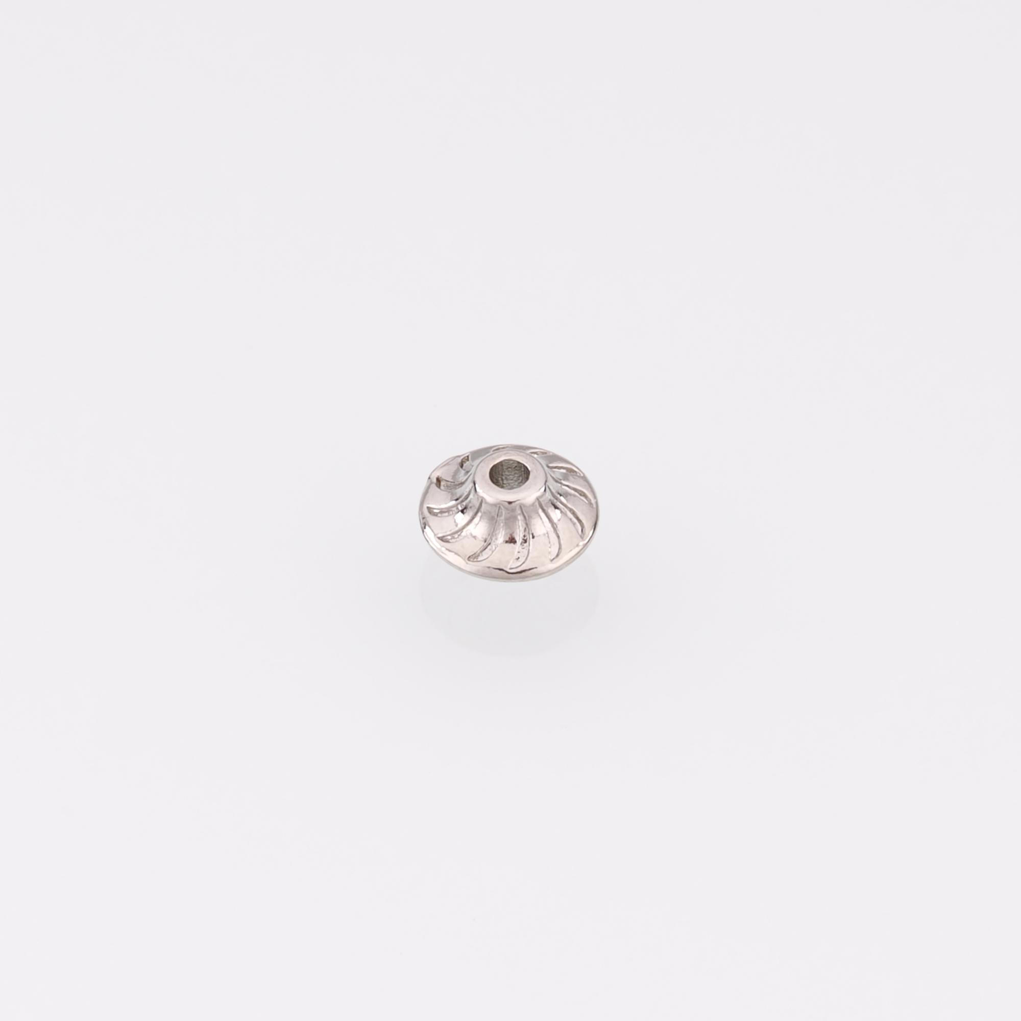 10Pcs 18K Gold Filled Round Flat Spacer Beads,Dainty Round Spacer Beads,DIY Jewelry Making Supply