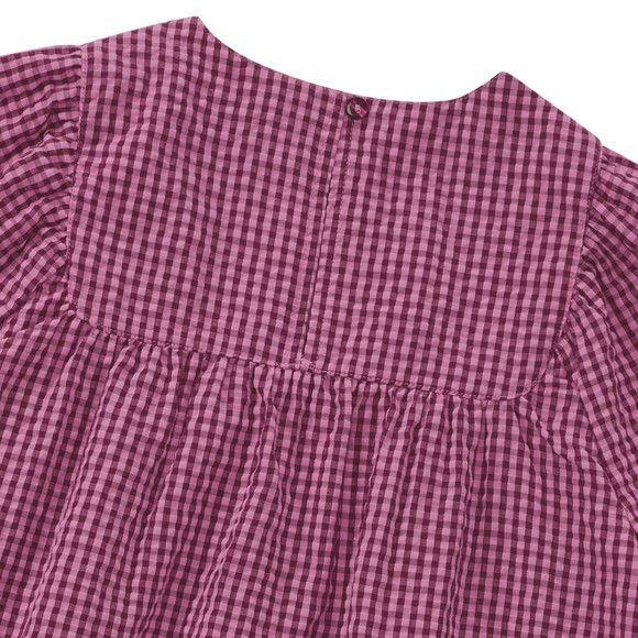 Jonas Nielsen Mädchen Seersucker-Kleid mit Karo-Muster
