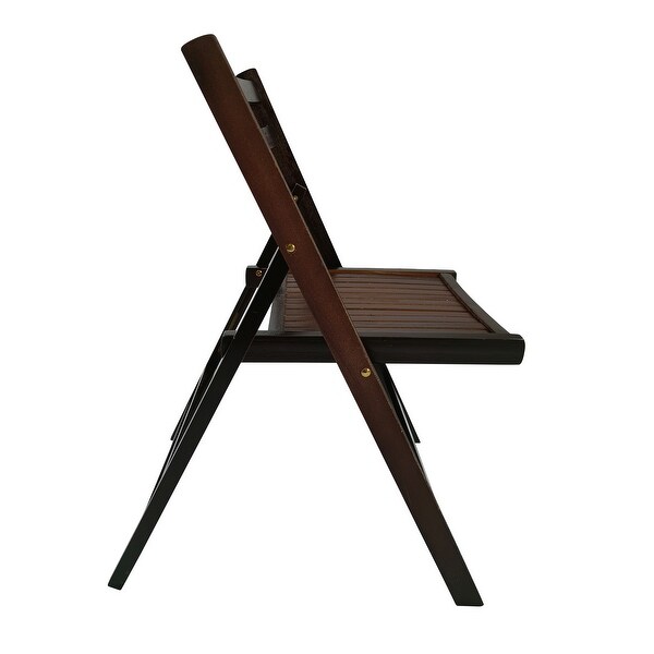 Furniture Slatted Wood Folding Special Event Chair ,Set of 4