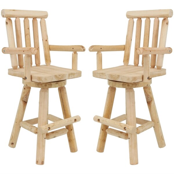Sunnydaze Rustic Bar Stool