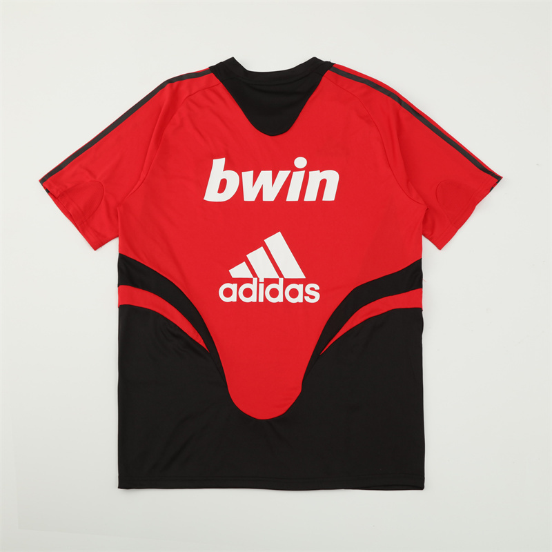2008/09 AC Milan Retro Short Sleeves Training Jersey - Red