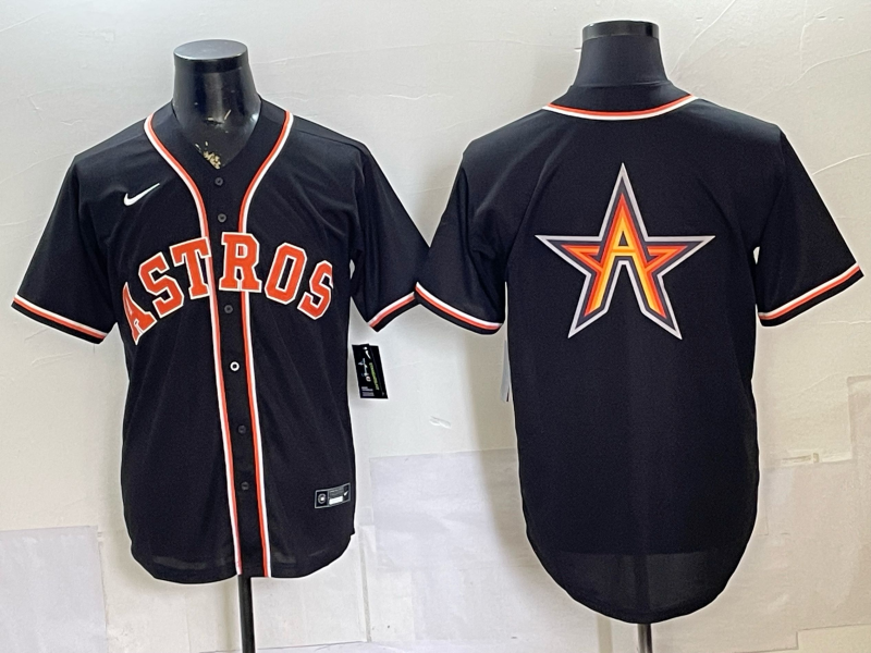 Men's Houston Astros Black Fashion Game Out Jersey