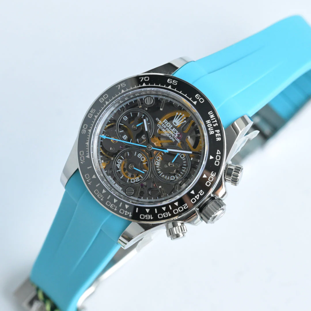 Rolex Skeleton Daytona 40mm Black Blue