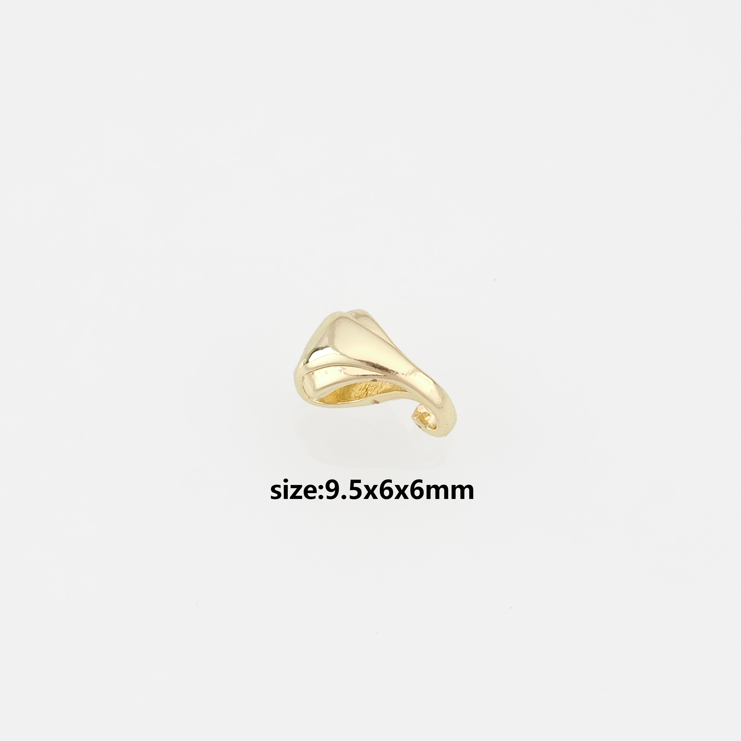 18K Gold Filled Pendant Clasp,Snap Clasp,Bail Connector for DIY Jewelry Necklace Bracelet