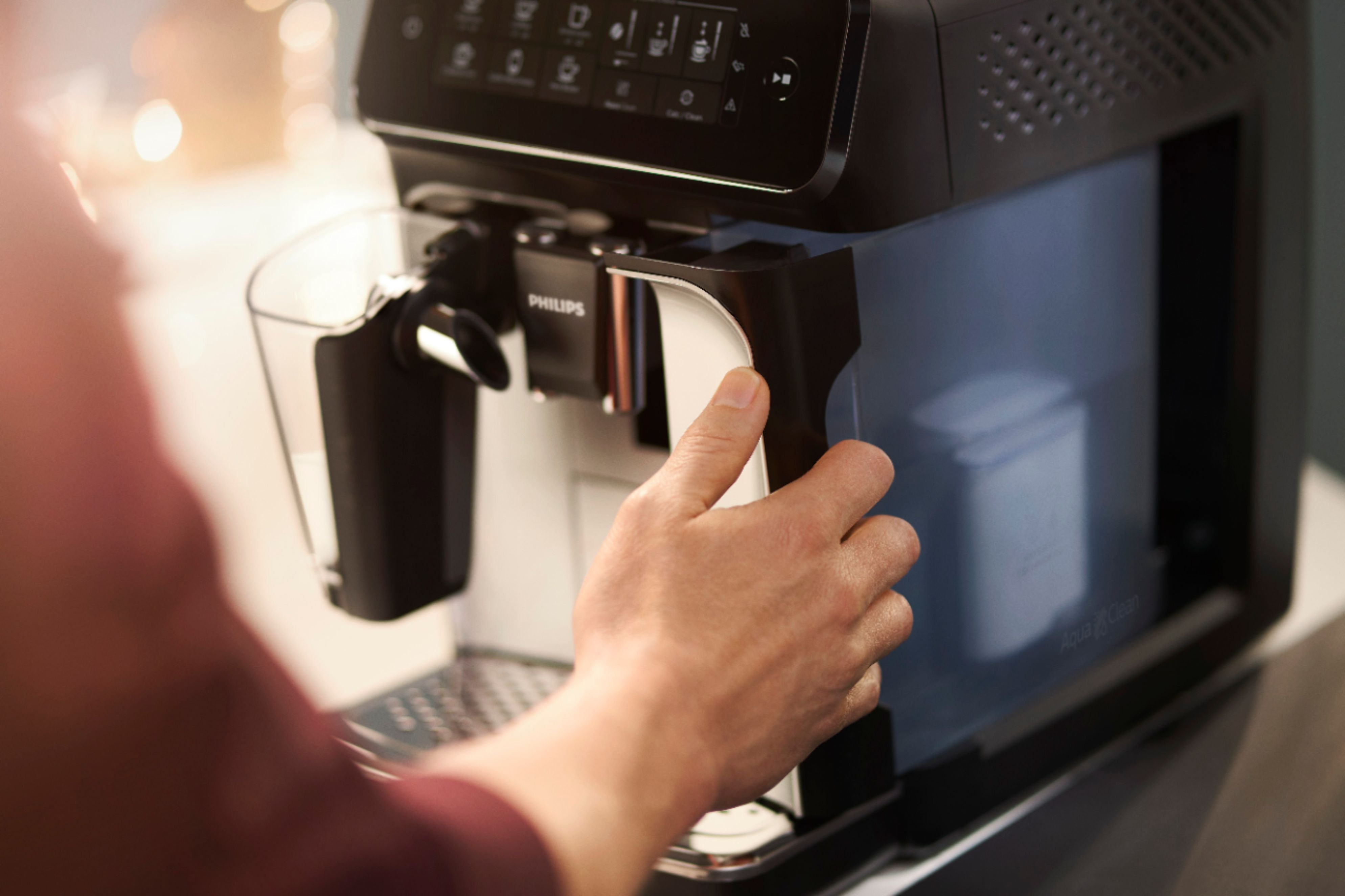 Philips 3200 Series Fully Automatic Espresso Machine w/ LatteGo, Black - Black