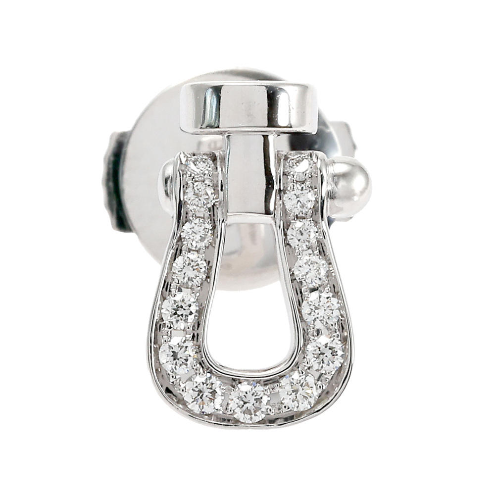 FRED Force 10 for Left Ear Earrings 18K White Gold Diamond 8B0323