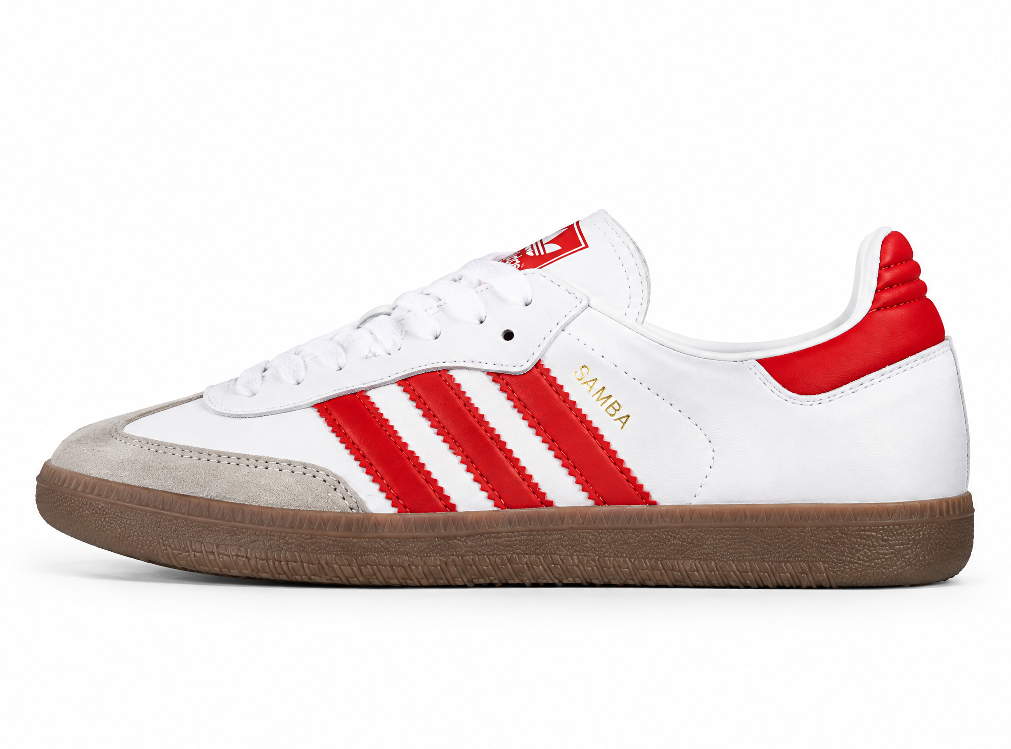 Adidas Samba Vegan Og Footwear White/Scarlet/Gum B44628