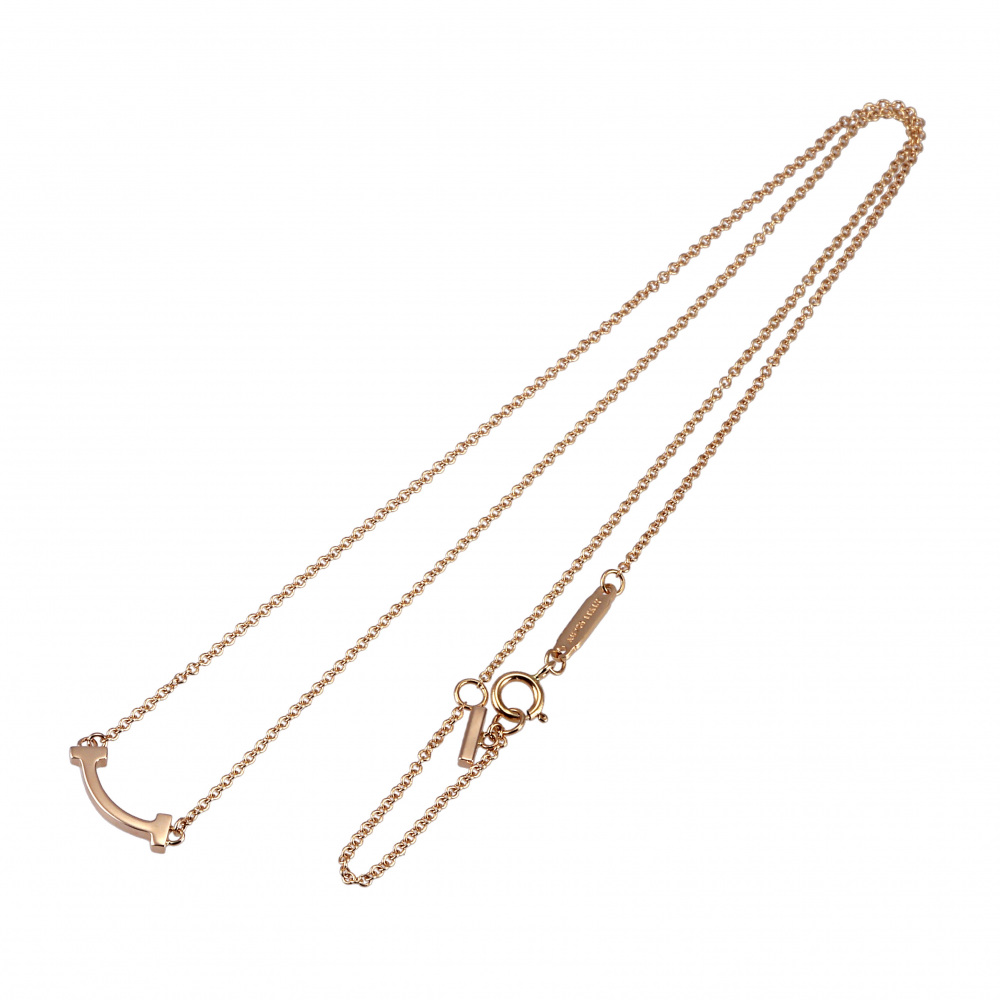 Tiffany & Co. Tiffany T Smile Necklace 18K Rose Gold 62617721