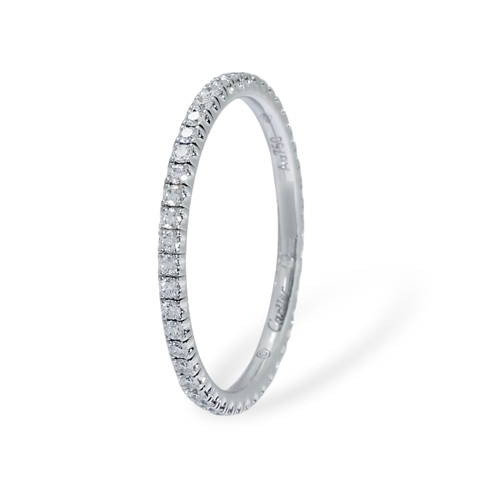 Cartier Ethancel Do Wedding Ring 18K White Gold Diamond B4210400