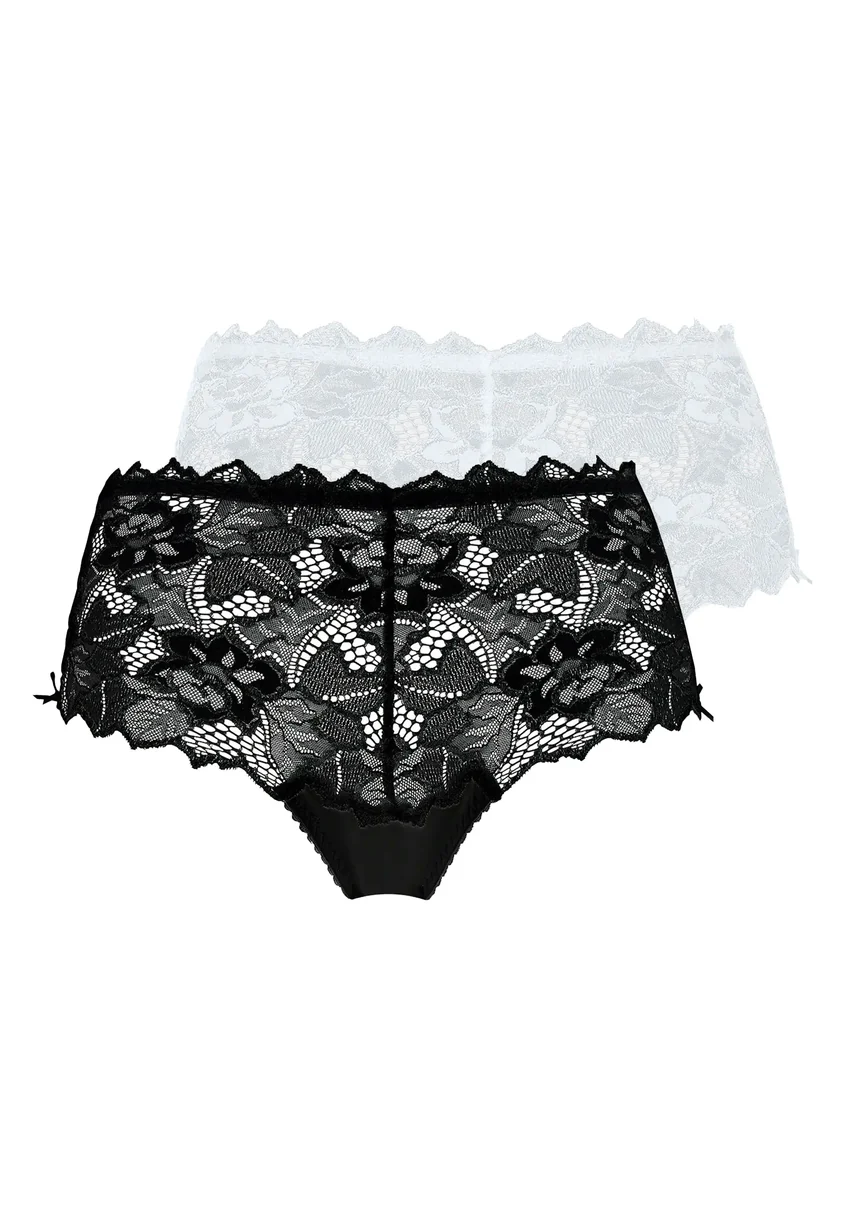 Lot de 2 culottes Arum Noir et Blanc