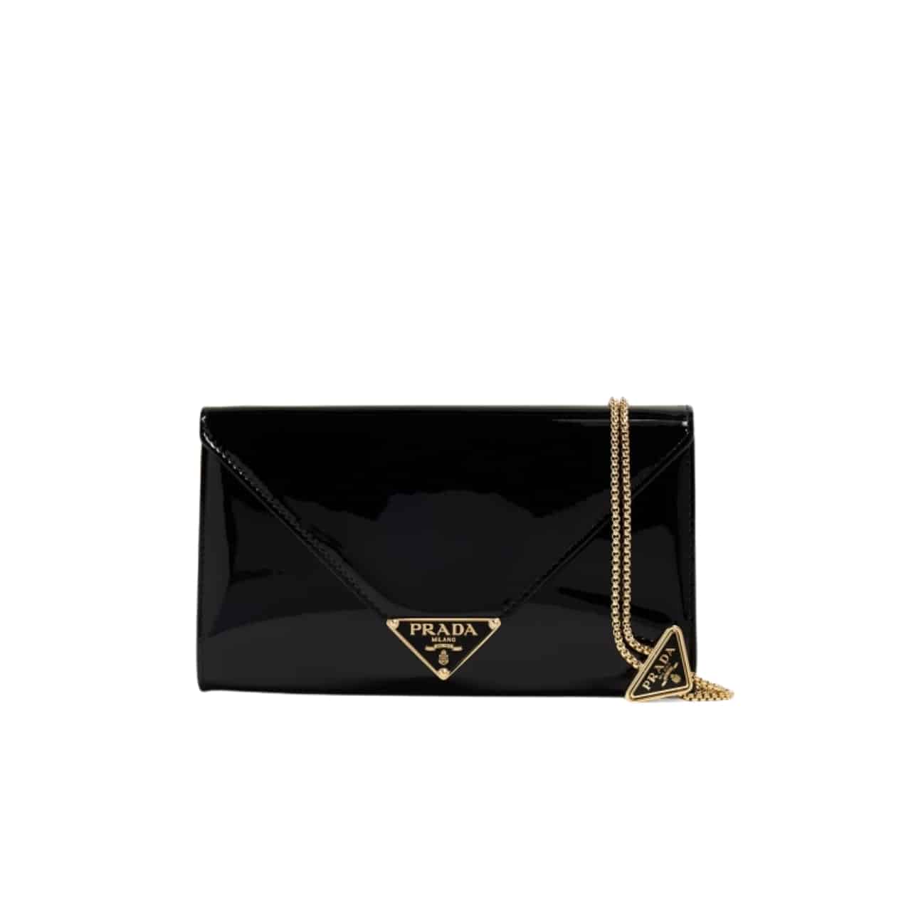 Prada Patent Leather Mini Bag Black 20Cm