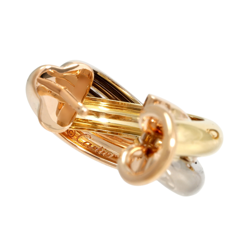 Cartier Trinity Classic Model Earrings Tri-Gold B80083231