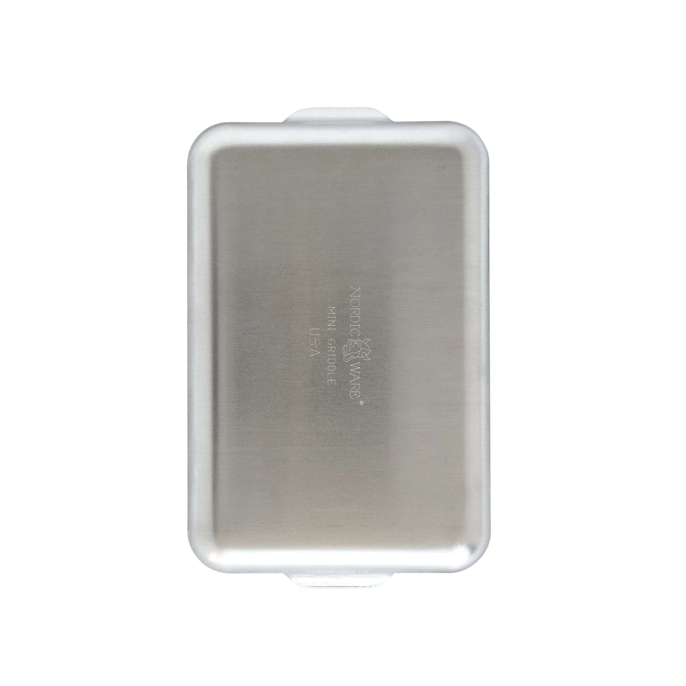 Nordic Ware Mini Griddle Nonstick Aluminum, Black and Silver, 11.5