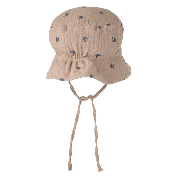 Topomini Baby Musselin-Hut mit Ohrenklappen
