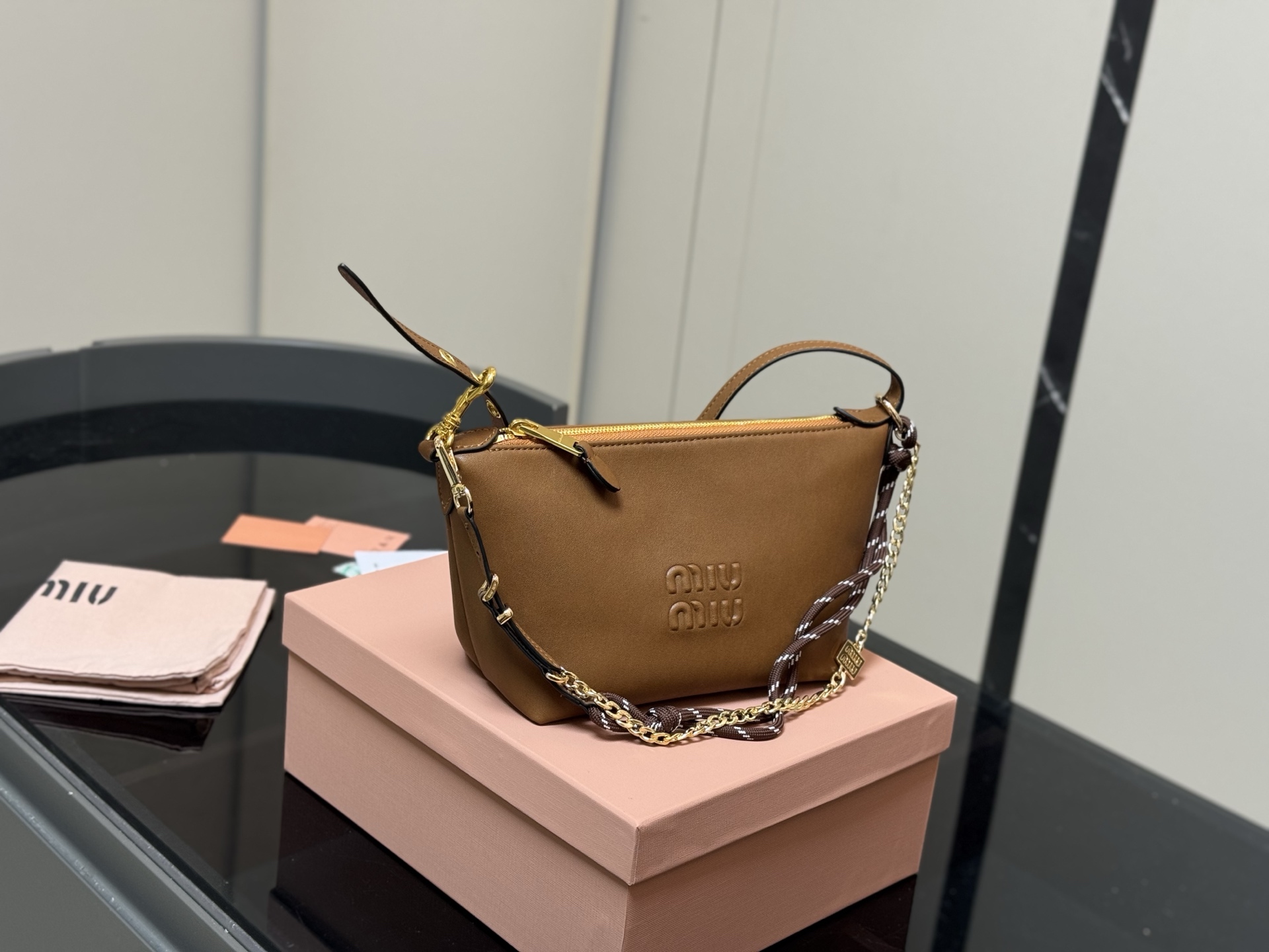 MiuMiu canvas small lunch box - cnluxepick