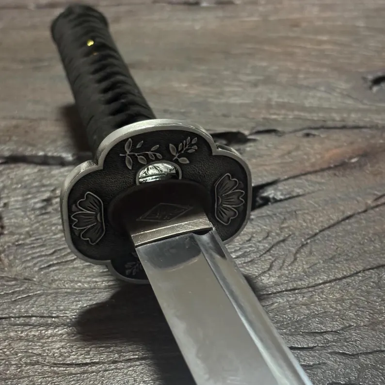 Hand Forged Sekiro Inspired Kusabimaru Katana Art, High Manganese Steel Blade, Full Tang Display Sword, Video Game Collectors Art