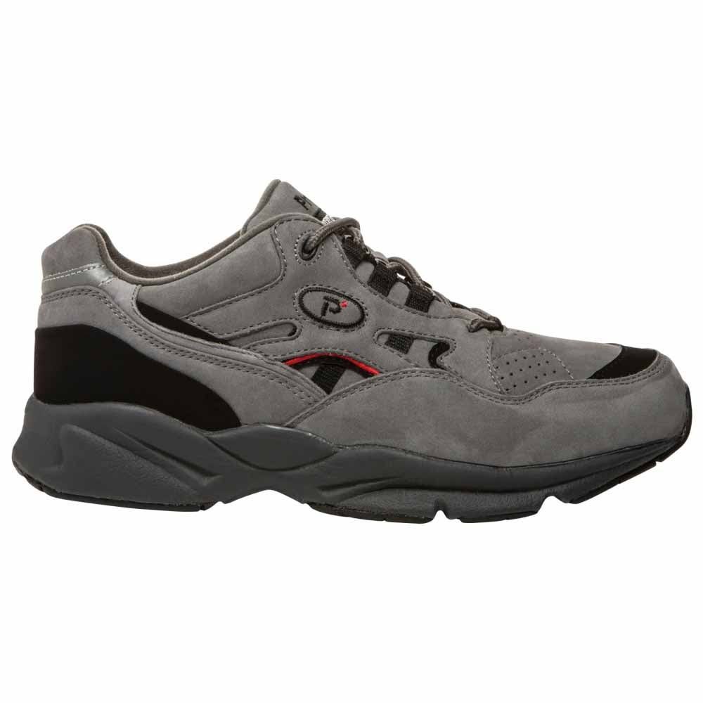 Propet Men&s Stability Walker Grey/Black Nubuck 7 5e