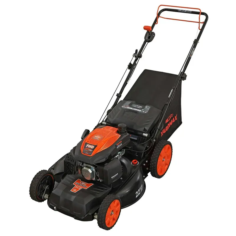 YARDMAX YG2860 22″ Self-Propelled Gas Lawn Mower – 201cc Engine, CVT Transmission, High-Wheel Design & 3-in-1 Functionality