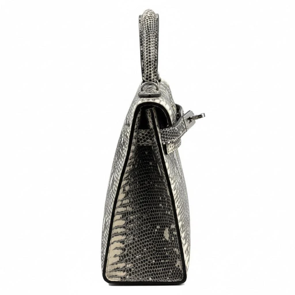 Hermès Kelly Mini II (20) Sellier Ombré Lizard Palladium Hardware
