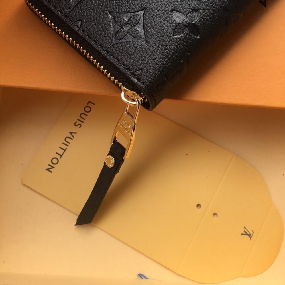 Louis Vuitton Zippy Wallet Monogram Black 7.5 Inches M61864