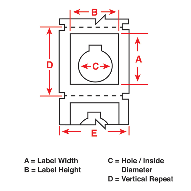 Brady, B30EP-168-593-RD, Red Raised Panel Polyester Label