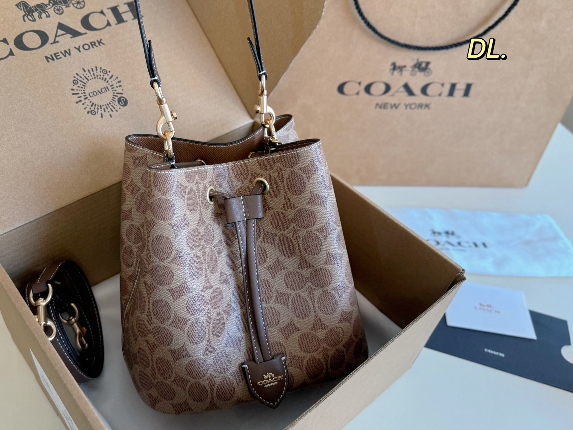 Coach's new Rowan bucket drawstring bag - cnluxepick