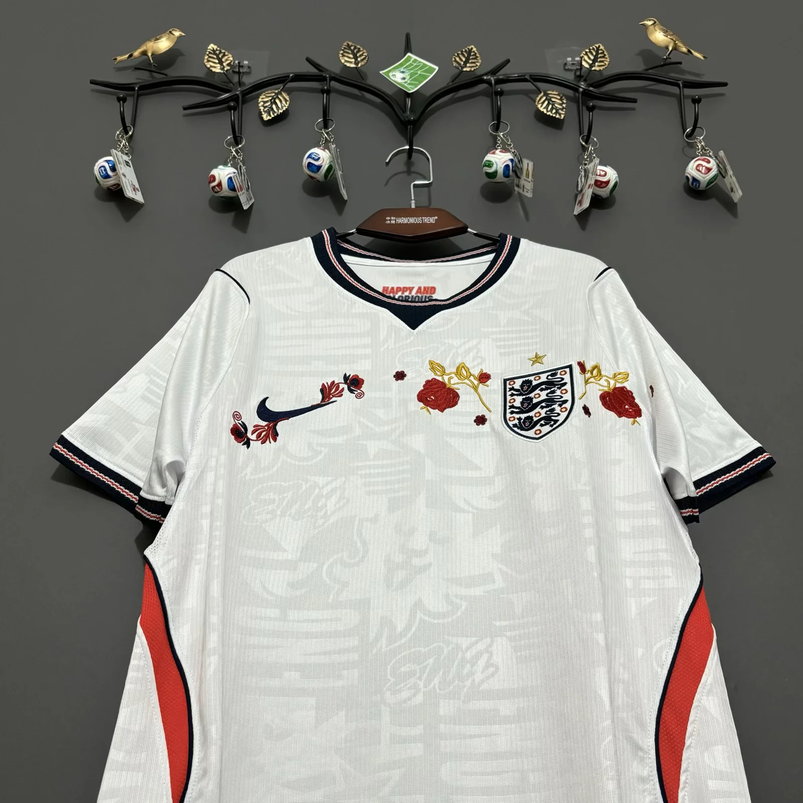 England 2026 Home Embroidered Jersey S-XXL Fan Version 3