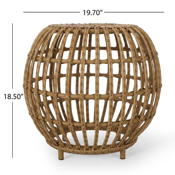 Ottawa Wicker Side Table by Christopher Knight Home