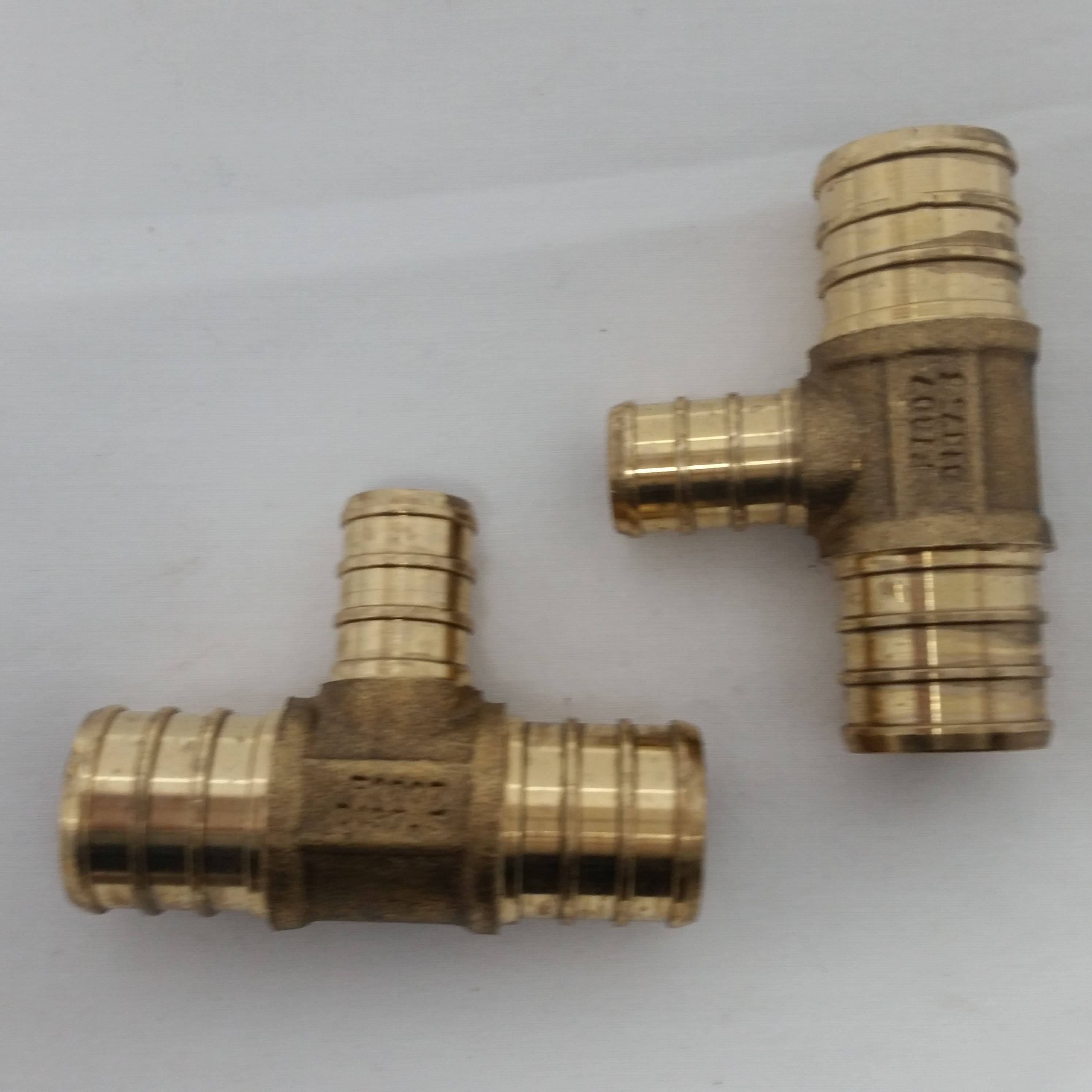 3/4x22x 3/4x22x 1/2x22 PEX Crimp Tee, Bag of 25~LEAD Free!