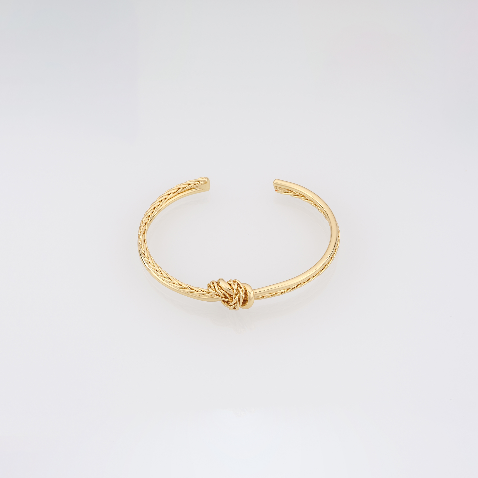 18K Gold Filled Knot Bangle,Gold Braided Bracelet,Dainty Bracelet,Minimalist Bracelet,Gift for Her