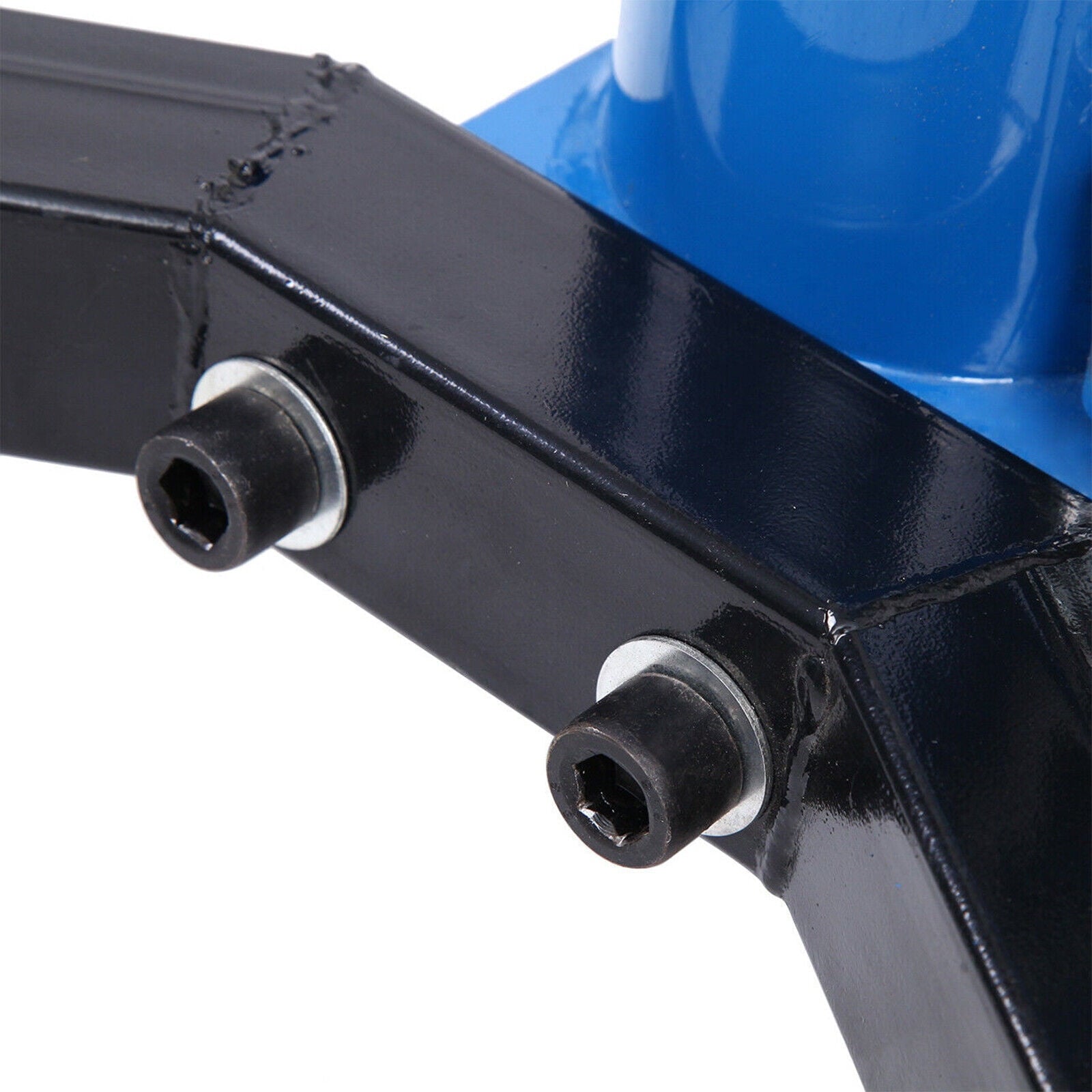 JSTUOKE 1660 Pounds Hydraulic Car Transmission Jack Vertical Lift with 360° Swivel Wheel Pedal ,Blue,33