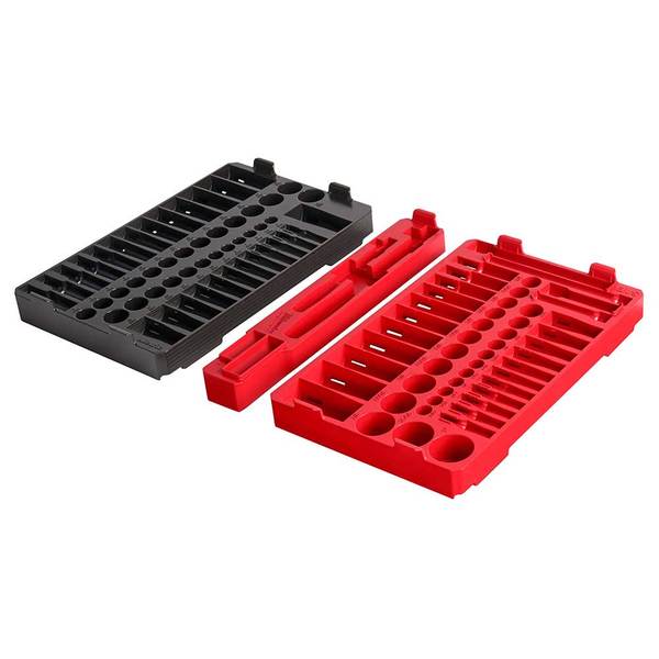 Milwaukee 48-22-9486 1/4′′-3/8′′ Ratchet Socket Set w/ PACKOUT Case – 106pc