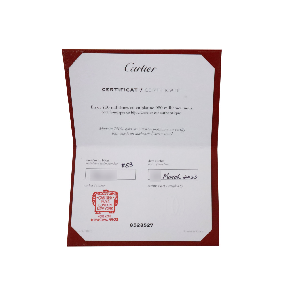 Cartier Juste un Clou Double Ring 18K Rose Gold Diamond B4210800