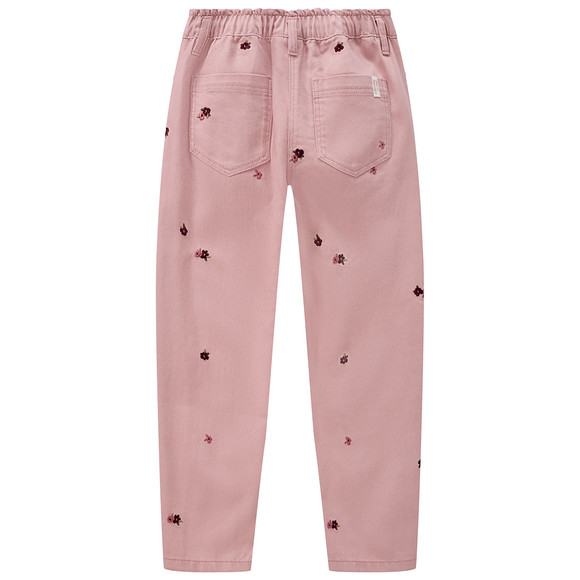 Topolino Pure Collection Mädchen Jeans mit Blumen-Stickerei