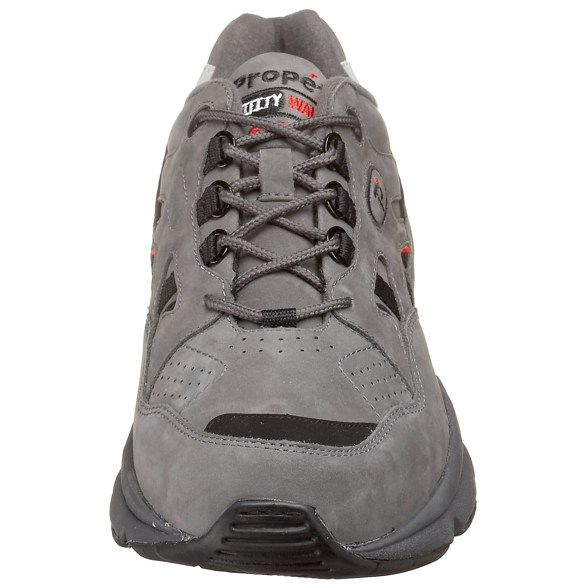 Propet Men&s Stability Walker Grey/Black Nubuck 7 5e