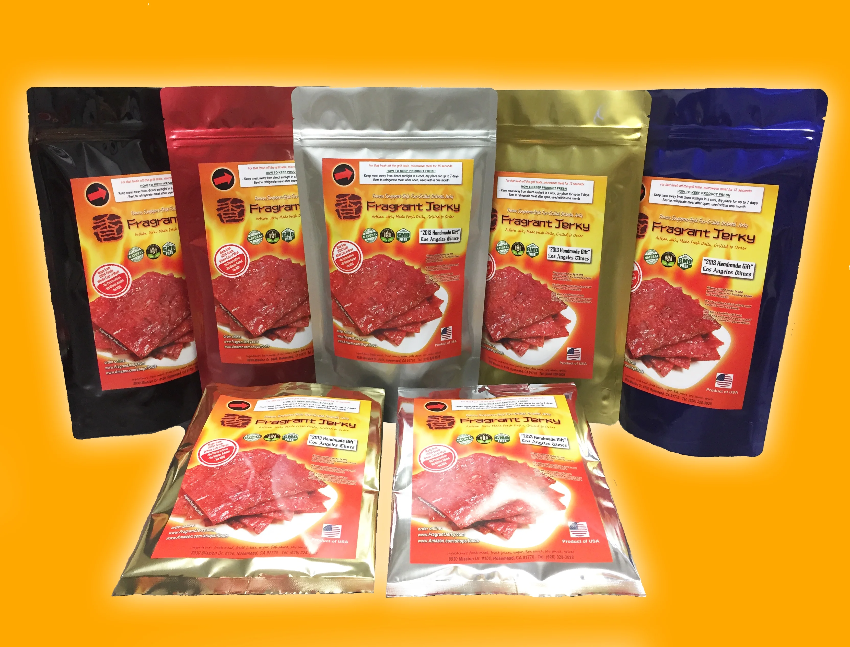 Singapore-Style Fire-Grilled Bacon Jerky (Original Flavor 8 oz.) *Grilled Fresh to Your Order *Shipped the Same Day - L.A. Times 