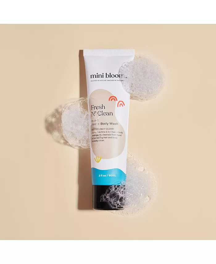 Mini Bloom Toddler FRESH N' CLEAN - 2-in-1 Hair + Body Wash TRAVEL