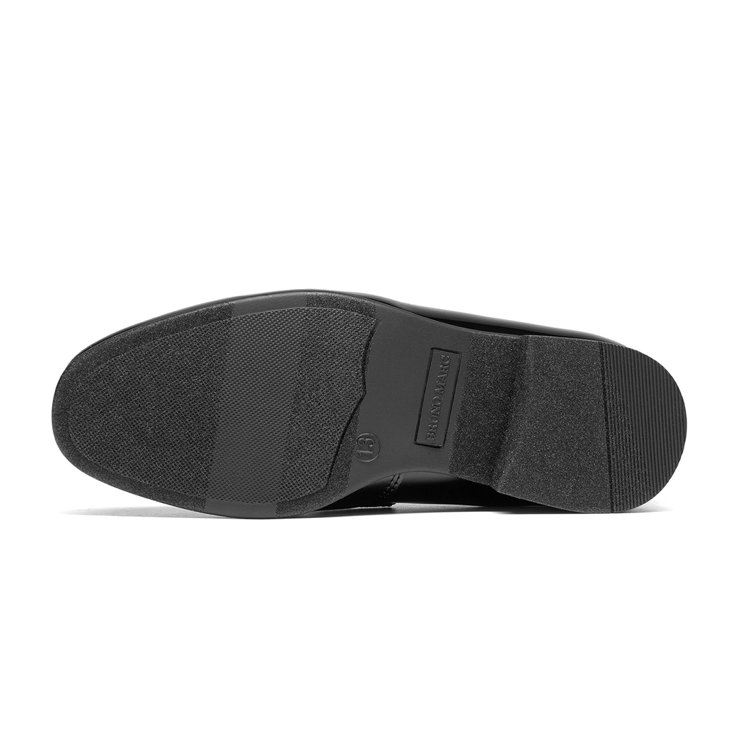 Boy's Tuxedo Patent Classic Velvet Loafers