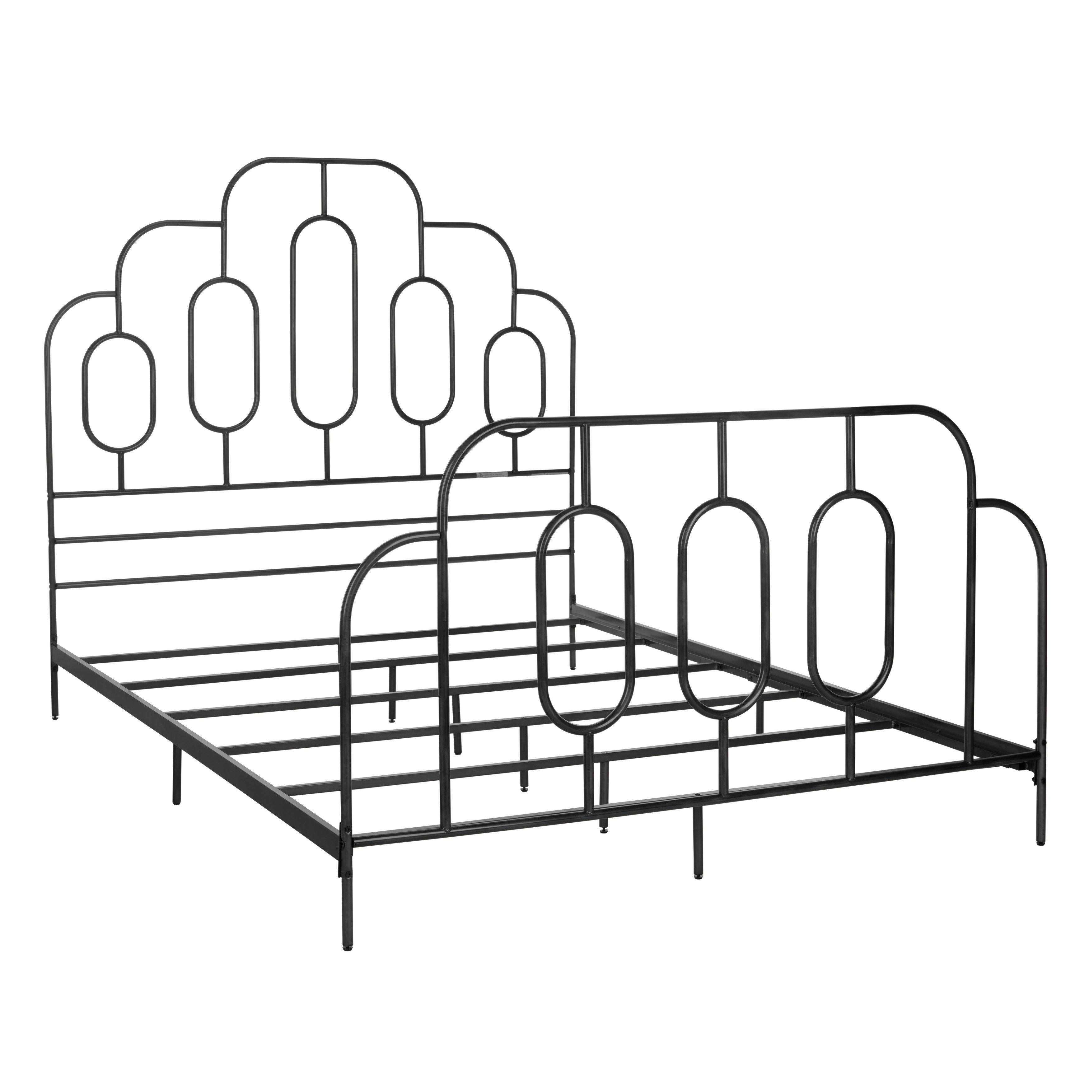 Safavieh Paloma Full Metal Retro Bed, White
