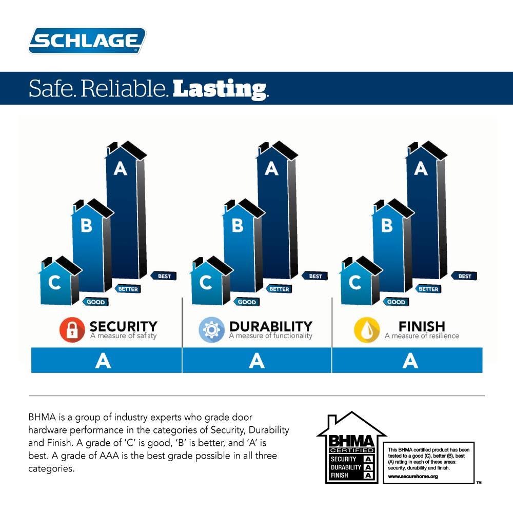 Schlage B60 618 Col Single Cylinder Deadbolt with Collins Trim Finish: Polished Nickel