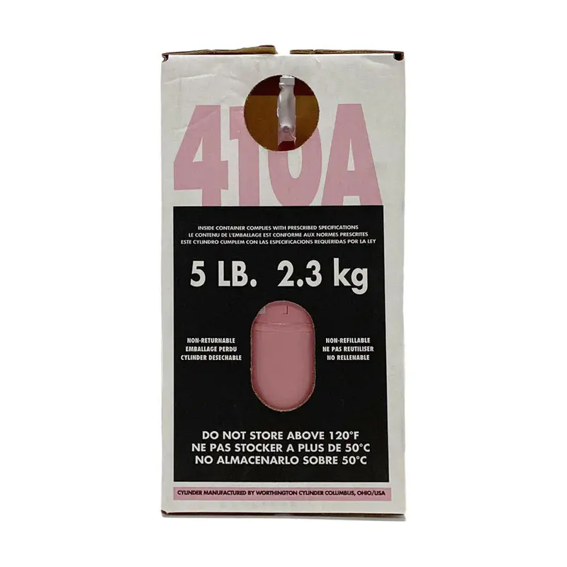 R-410A Refrigerant – 5-Pound Cylinder, HVAC-R Certified, Non-Ozone Depleting Coolant