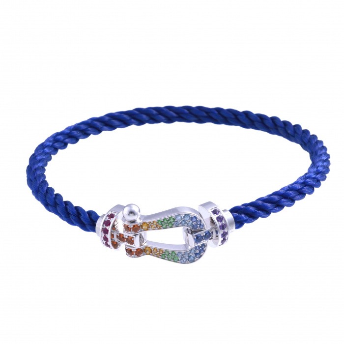 FRED Force 10 Lm Color Crash Bracelet 18K White Gold